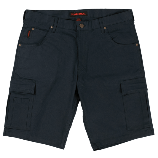 Tough Duck navy flex cotton work shorts