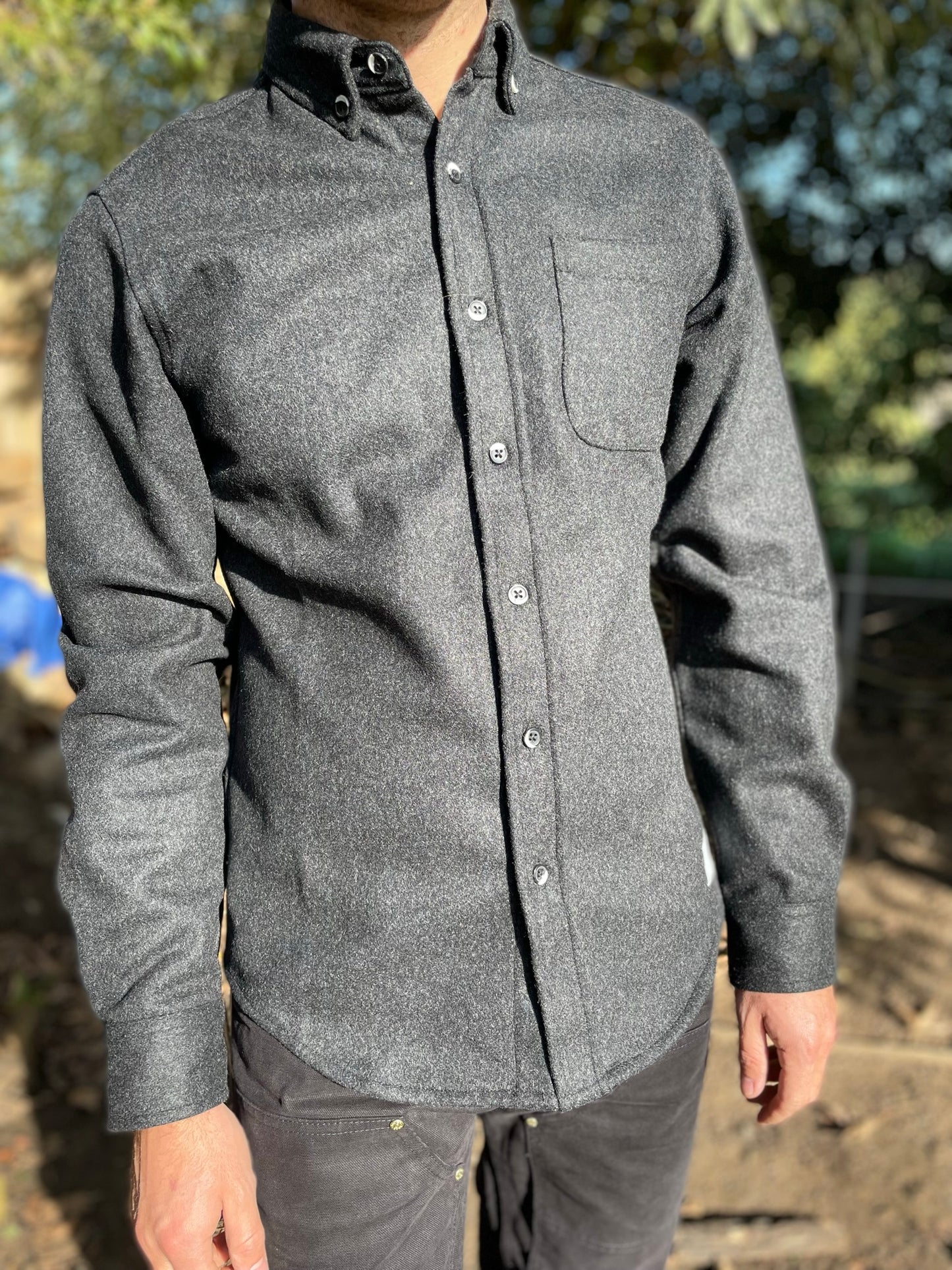 The Modern Melton Wool Shirt